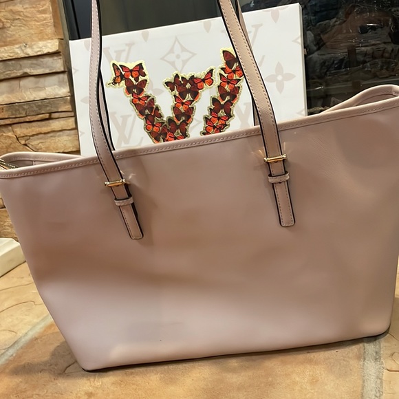 Michael Kors Jet Set Saffiano Leather Tote Soft Pink - Picture 5 of 12